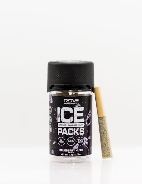Rove | Blueberry Kush | Rosin, Diamond, Hash Infused | 5pk