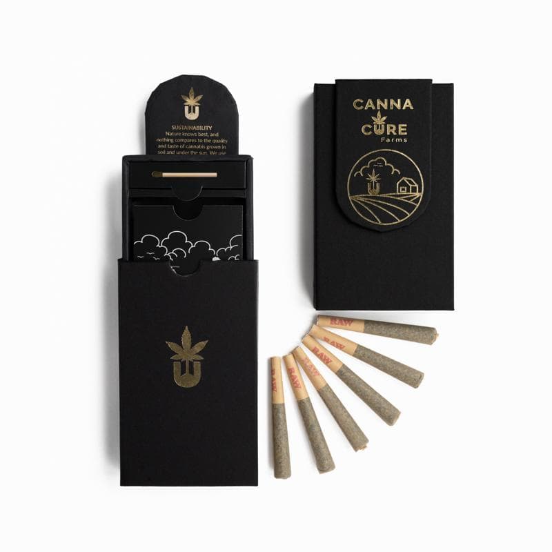 Canna Cure | Black Cherry Guava | 6 Pack Pre-rolls | 3g