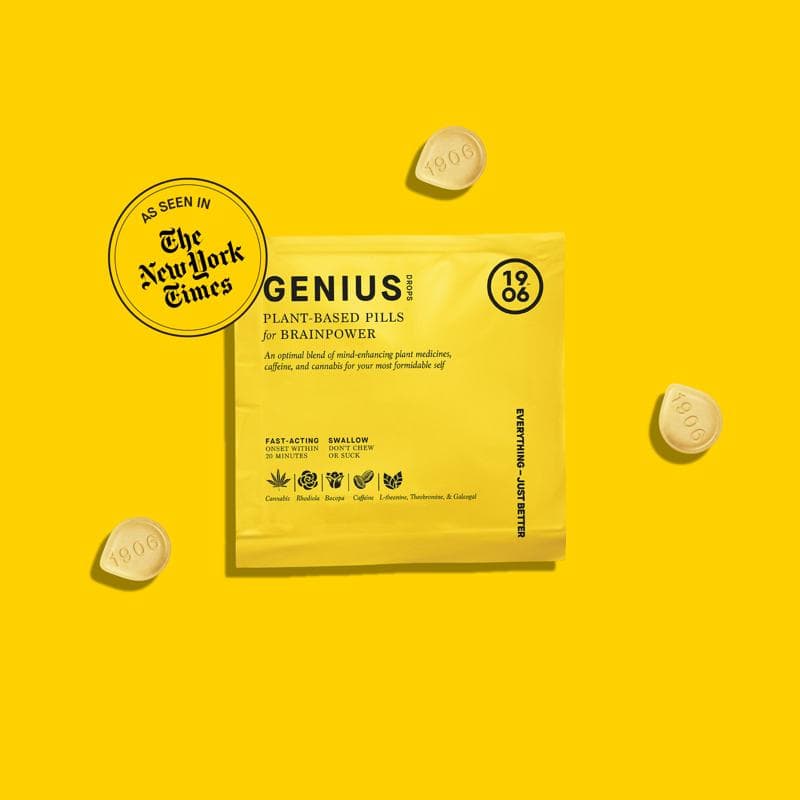 1906 | GENIUS | 4 Pills Pouch | Edibles | 10mg