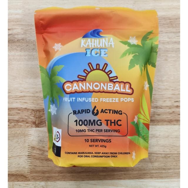 Kahuna Ice | Cannonball Freeze Pops: 10 Pack | 100mg