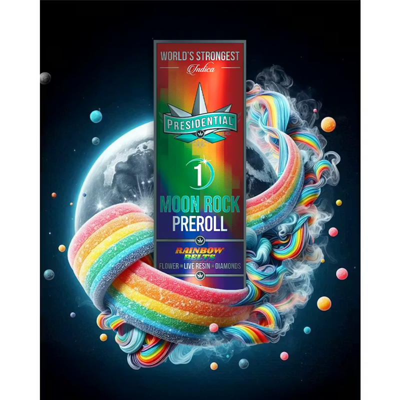 Presidential | Moon Rock | Preroll | Rainbow Belts | 1g