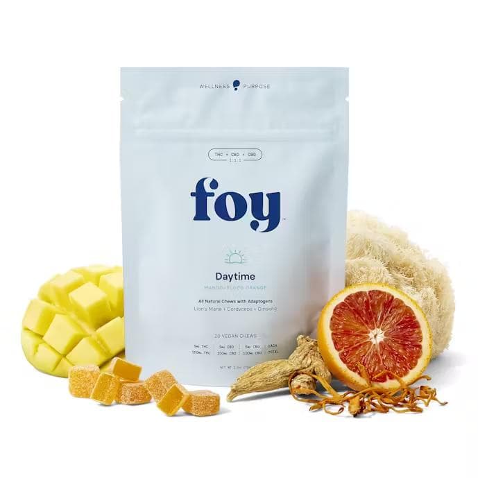 Foy | Daytime Mango | 20 Pack Gummies | 100mg