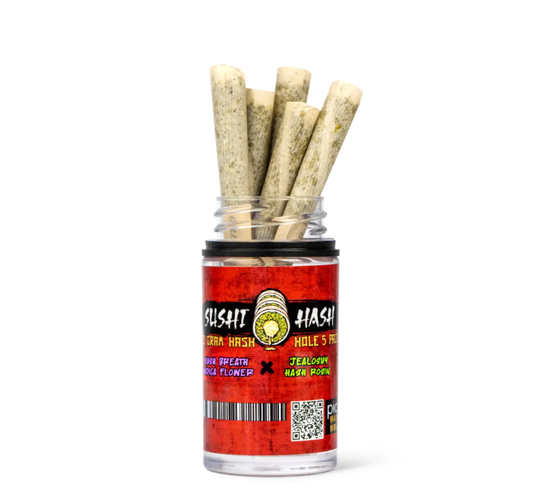 Breath Core SUSHI HASH HOLE | Kush Breath x Jealousy Rosin (I) | .5G 5-Pack (2.5G)
